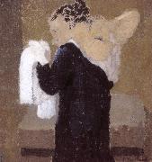 Edouard Vuillard Lady is being scrubbed of Vial Sweden oil painting artist